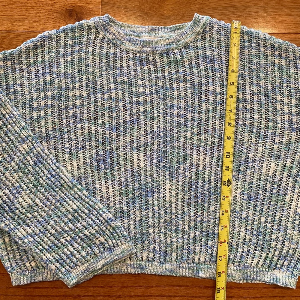 Promesa Multicolor Open Knit Oversized Sweater - Picture 4 of 8